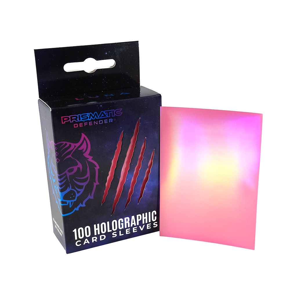 Holographic Card Sleeves - Standard Size - 3 Foil Designs: Light Green / Oracle