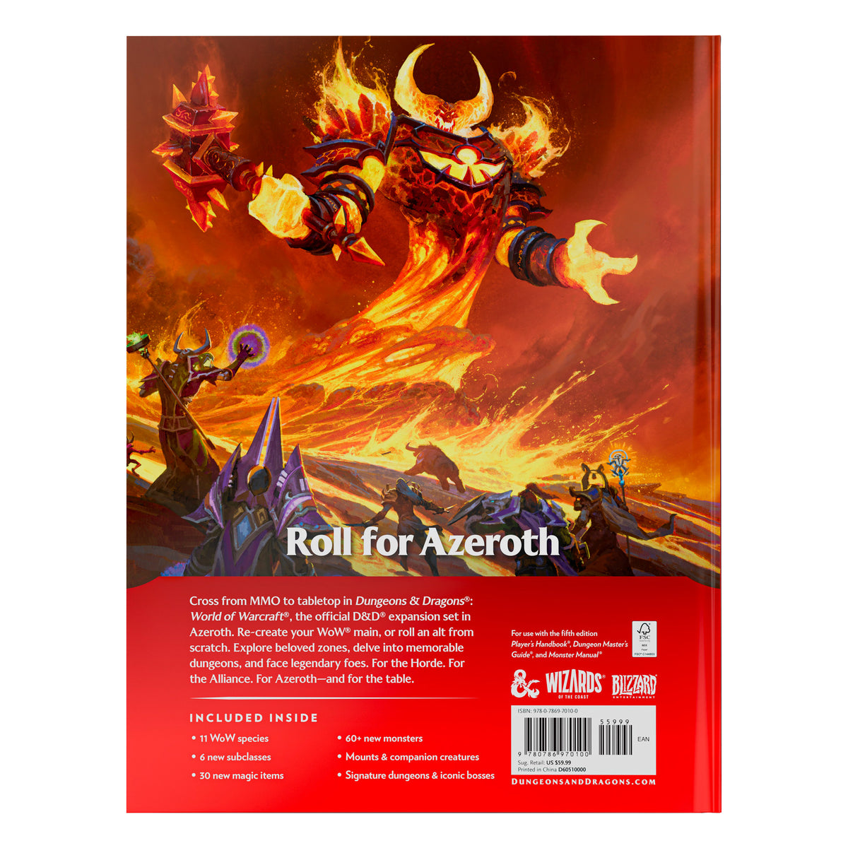 Preorder DND RPG WORLD OF WARCRAFT HARD COVER