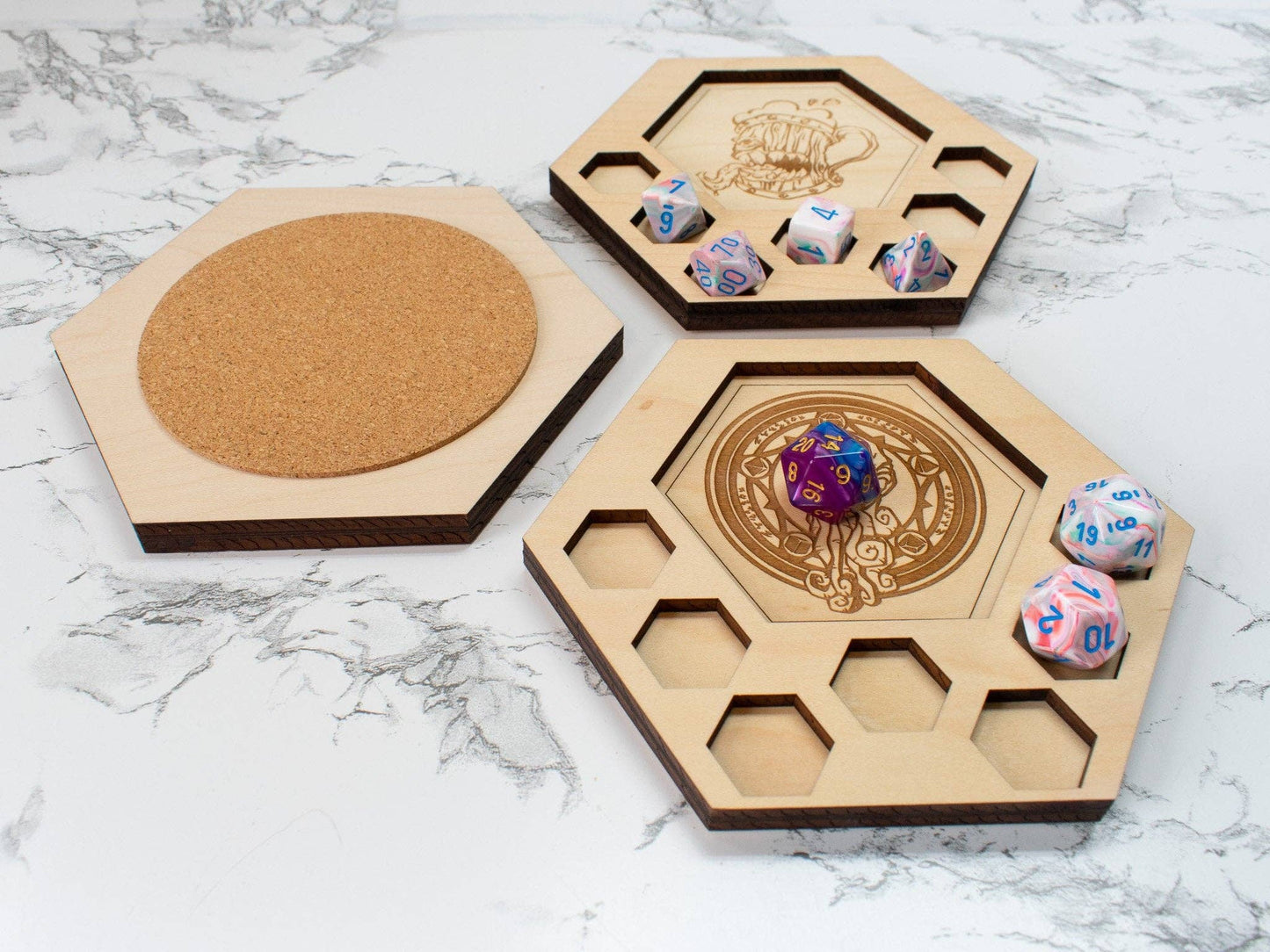 D&D Dice Tray Coasters, Mind Flayer