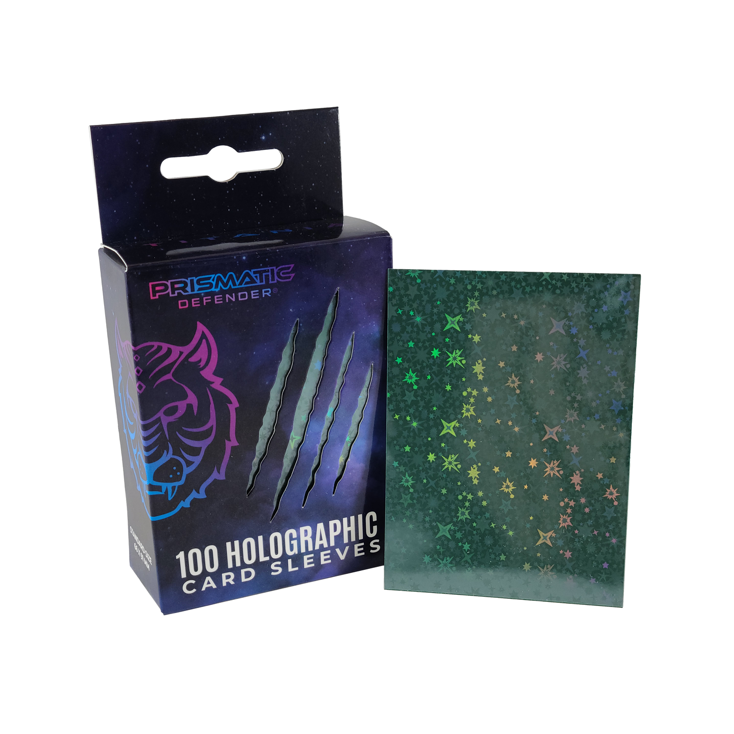 Holographic Card Sleeves - Standard Size - 3 Foil Designs: Orange / Oracle