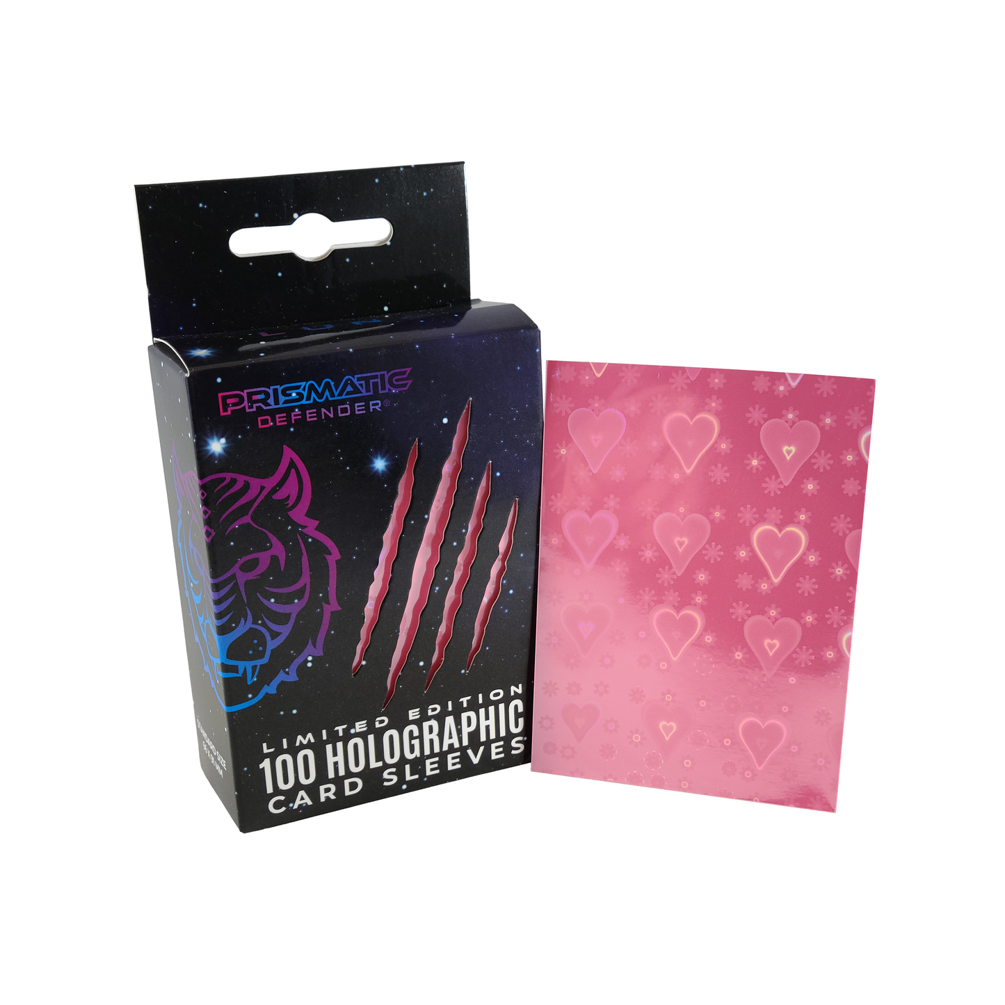 Holographic Card Sleeves - Standard Size - 3 Foil Designs: Black / Oracle