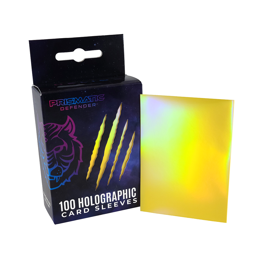 Holographic Card Sleeves - Standard Size - 3 Foil Designs: Black / Oracle
