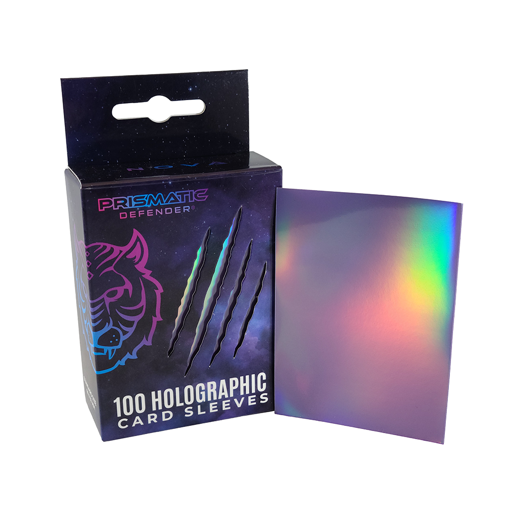Holographic Card Sleeves - Standard Size - 3 Foil Designs: Light Green / Oracle