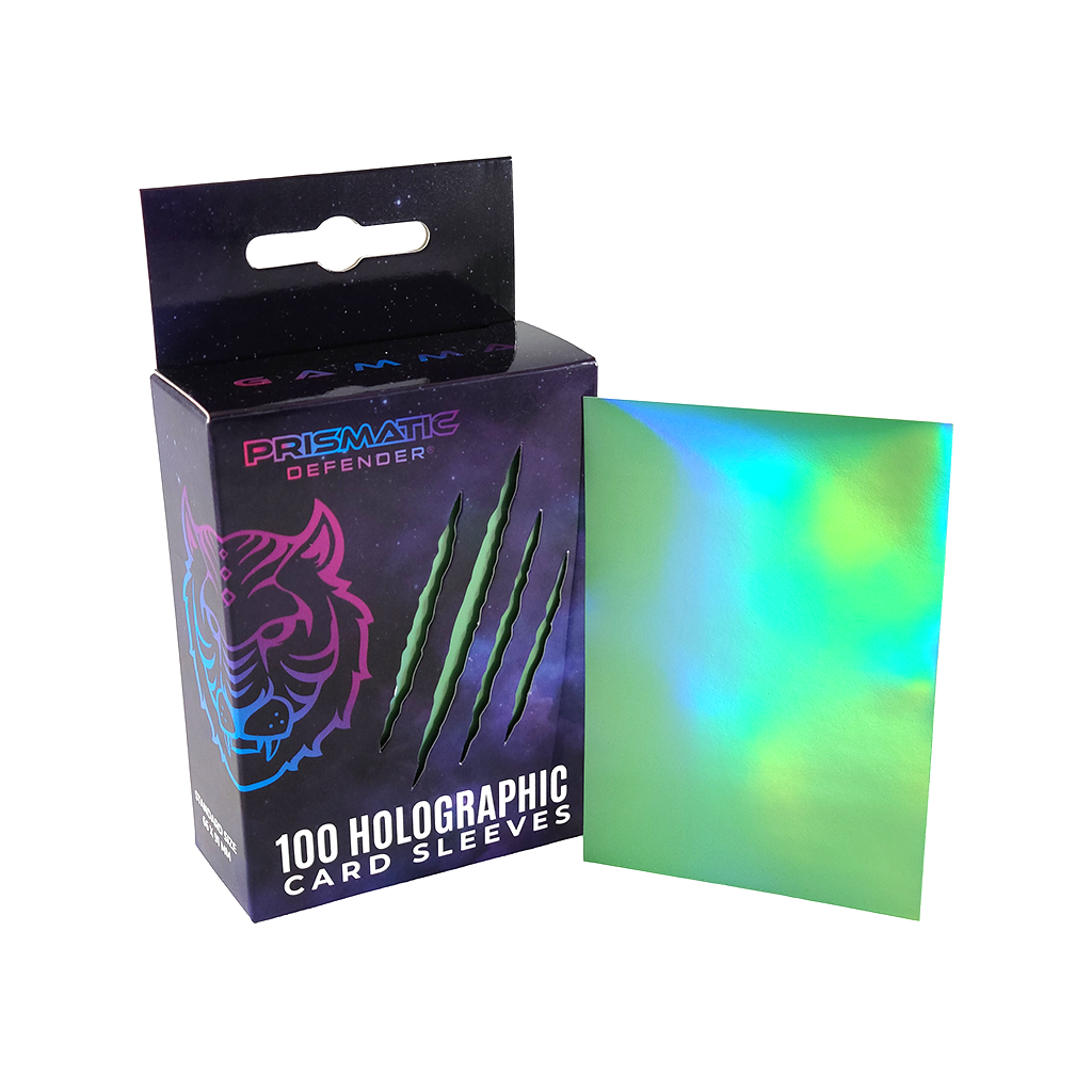 Holographic Card Sleeves - Standard Size - 3 Foil Designs: Red / Oracle