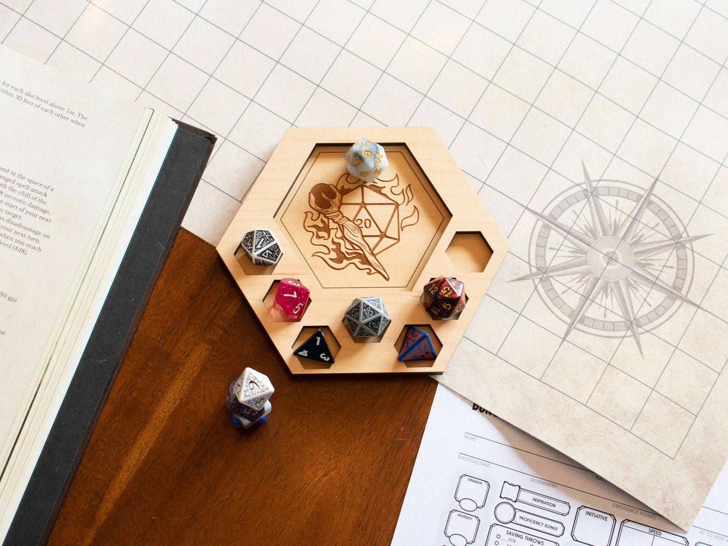 D&D Dice Tray Coaster, Sorcerer