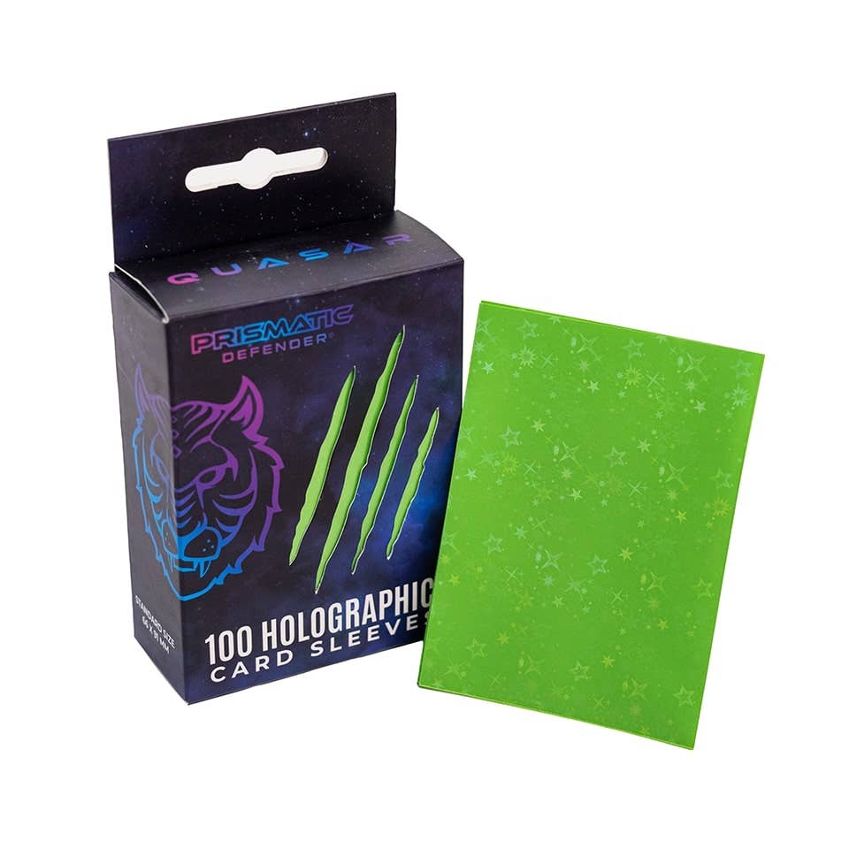 Holographic Card Sleeves - Standard Size - 3 Foil Designs: Black / Oracle