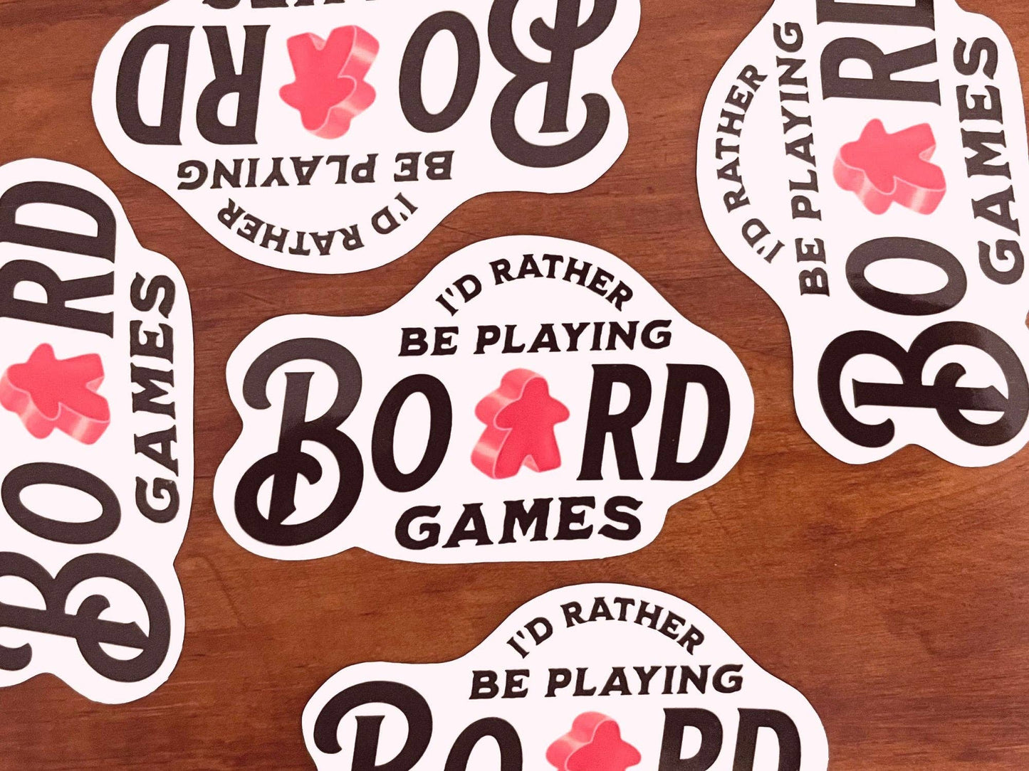 I'd Rather Be Playing Board Games Sticker