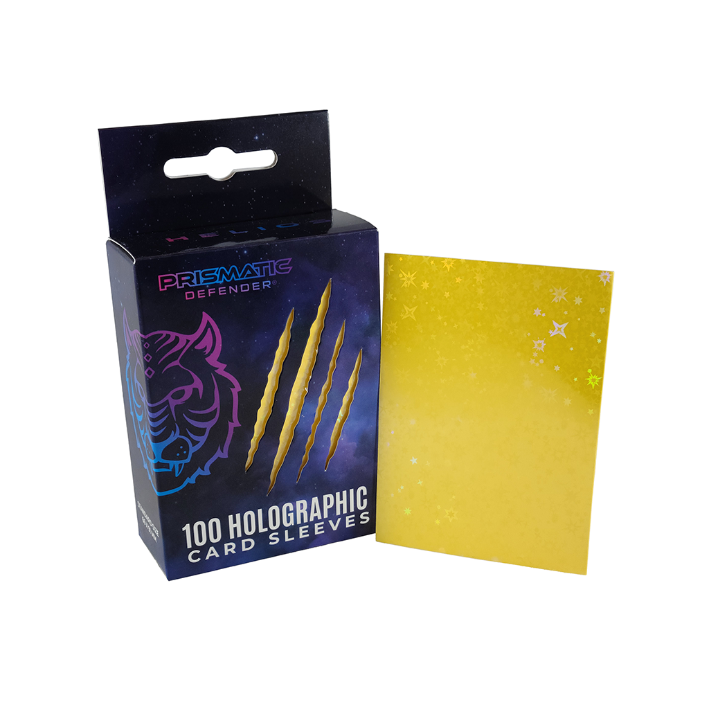 Holographic Card Sleeves - Standard Size - 3 Foil Designs: Orange / Oracle