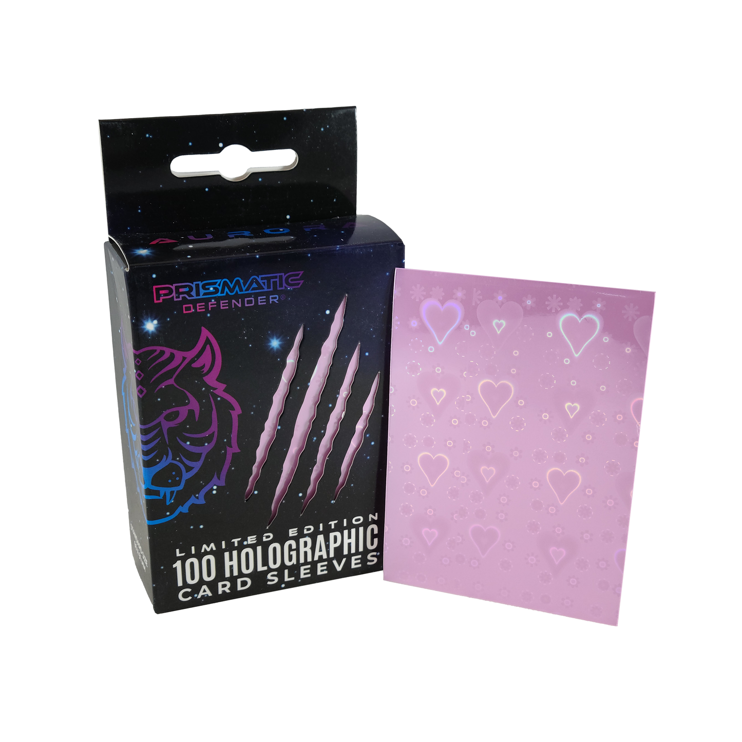Holographic Card Sleeves - Standard Size - 3 Foil Designs: Light Green / Oracle