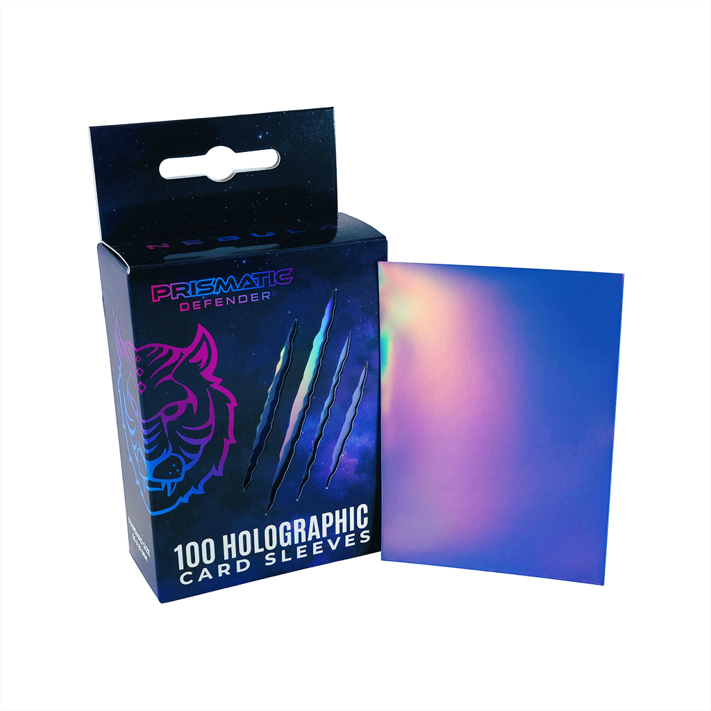 Holographic Card Sleeves - Standard Size - 3 Foil Designs: Light Green / Oracle