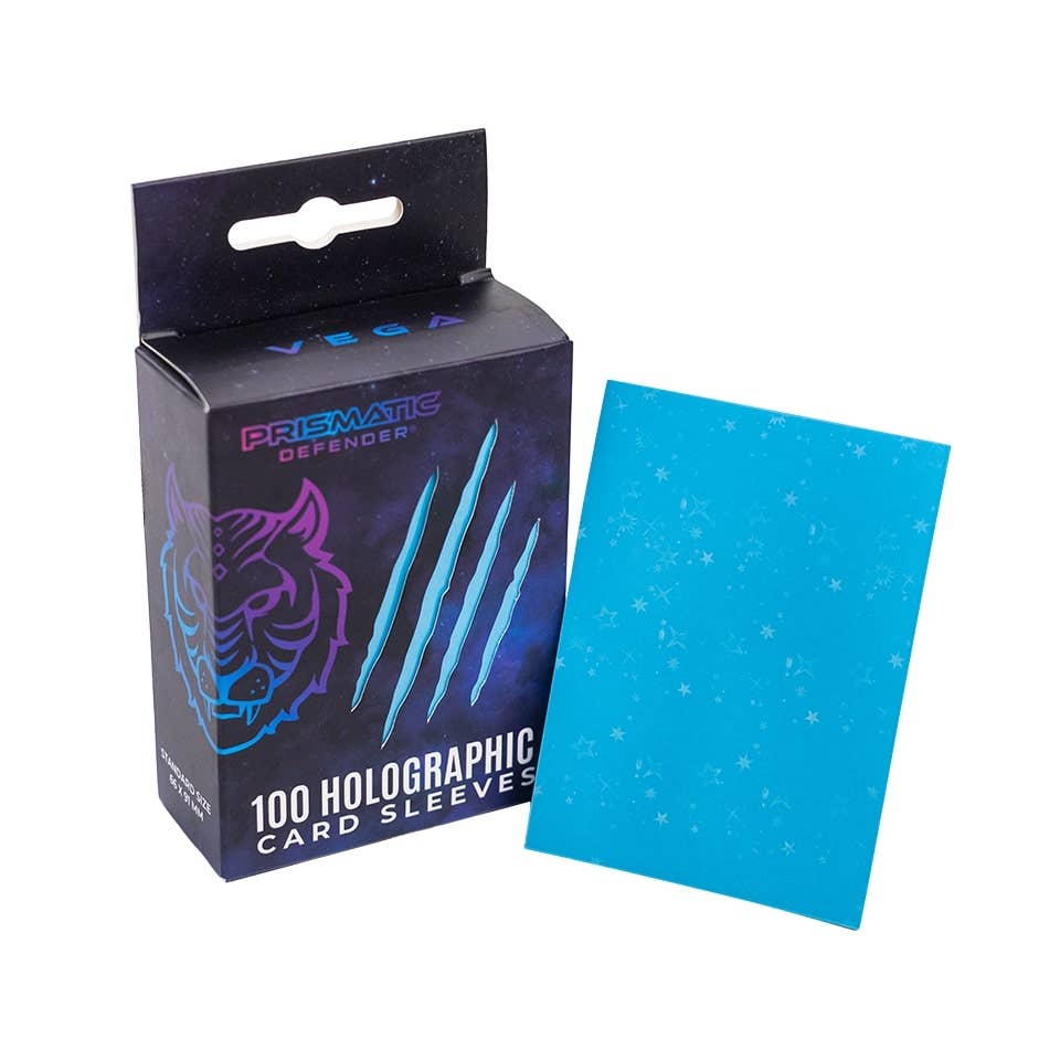 Holographic Card Sleeves - Standard Size - 3 Foil Designs: Light Green / Oracle