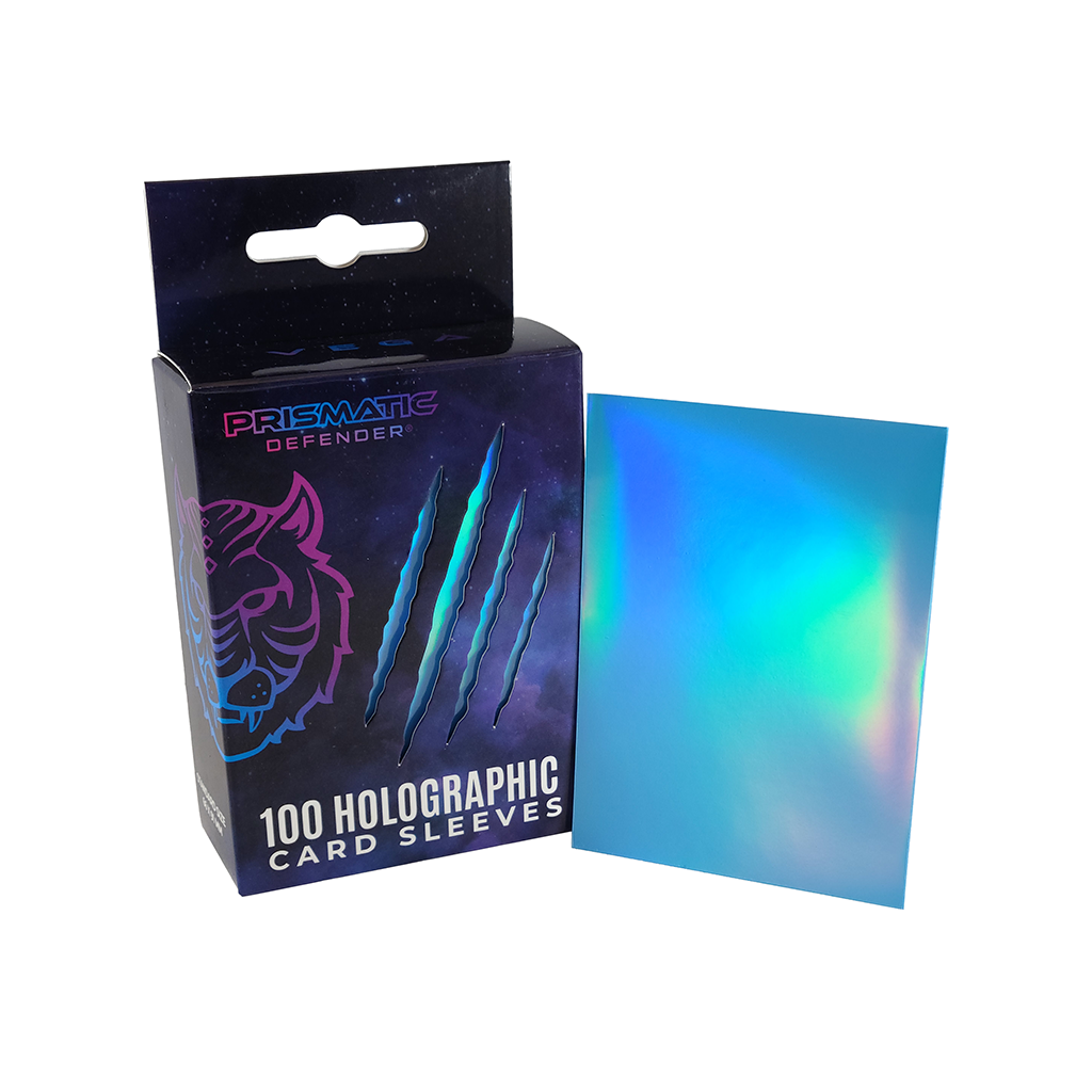 Holographic Card Sleeves - Standard Size - 3 Foil Designs: Red / Oracle