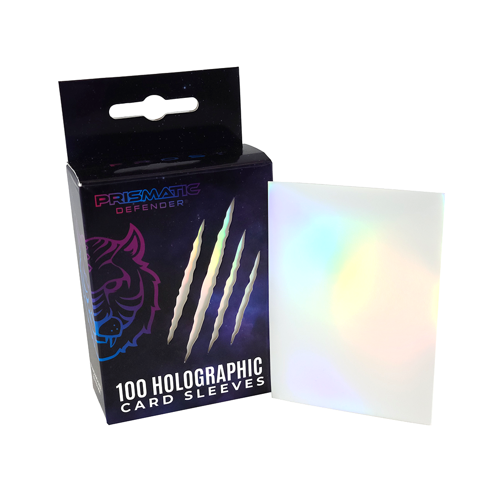 Holographic Card Sleeves - Standard Size - 3 Foil Designs: Red / Oracle