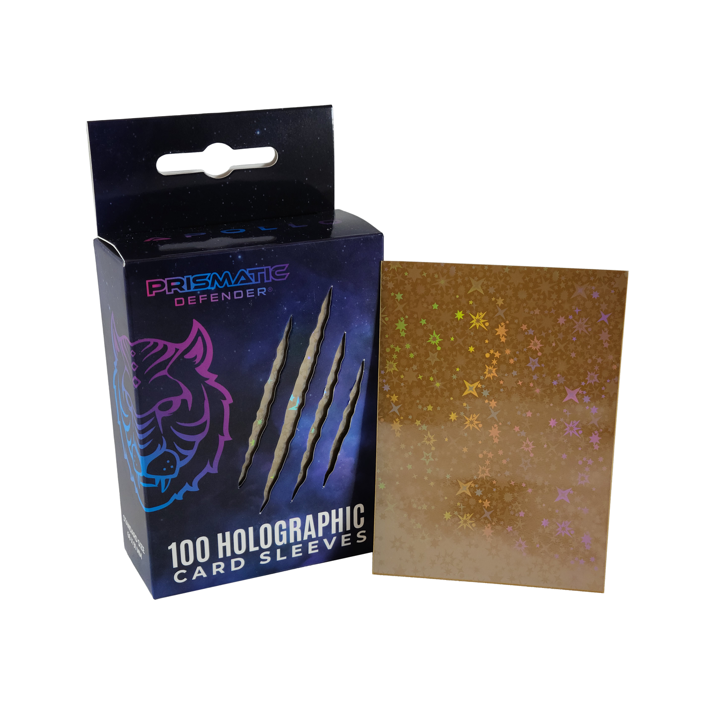 Holographic Card Sleeves - Standard Size - 3 Foil Designs: Red / Oracle