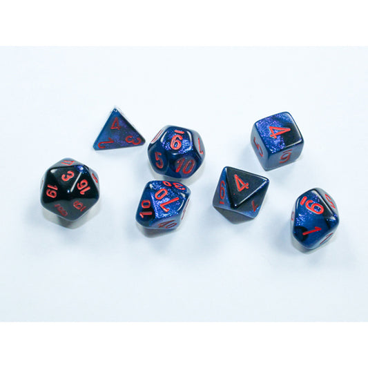 7-Die Set Mini Gemini: Black-Starlight/Red