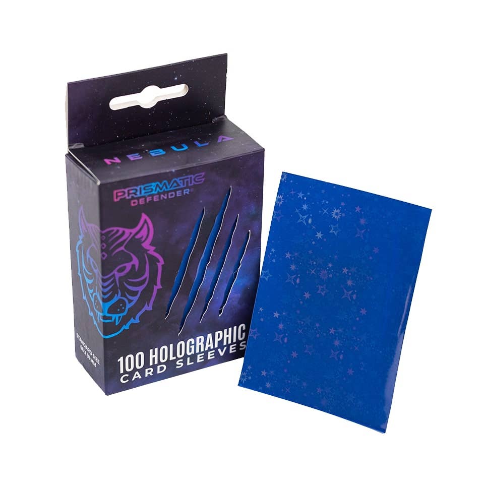 Holographic Card Sleeves - Standard Size - 3 Foil Designs: Black / Oracle
