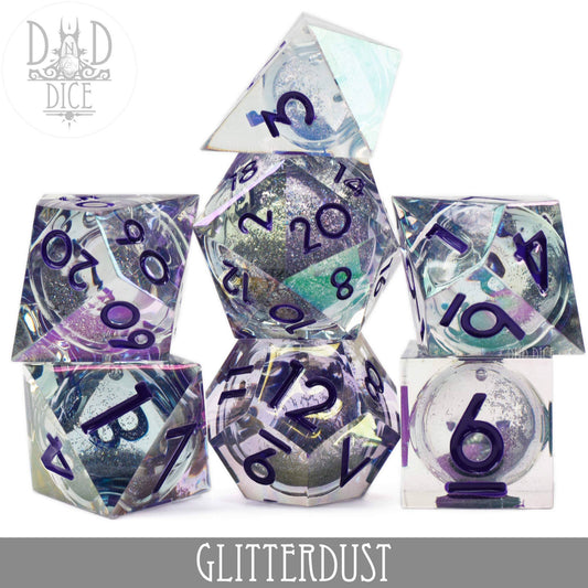 Glitterdust Liquid Core Dice