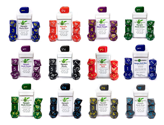 Opaque Dice Set of 7