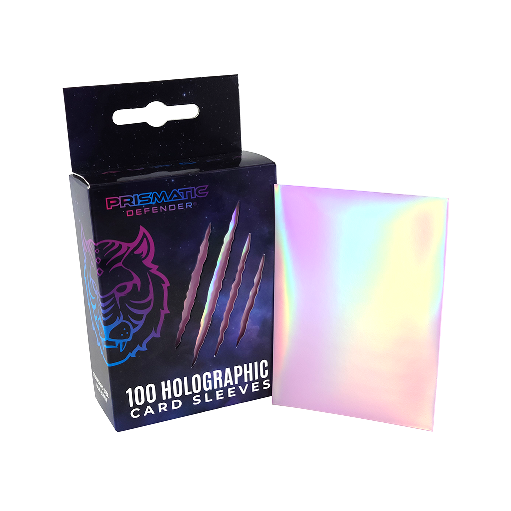 Holographic Card Sleeves - Standard Size - 3 Foil Designs: Black / Oracle