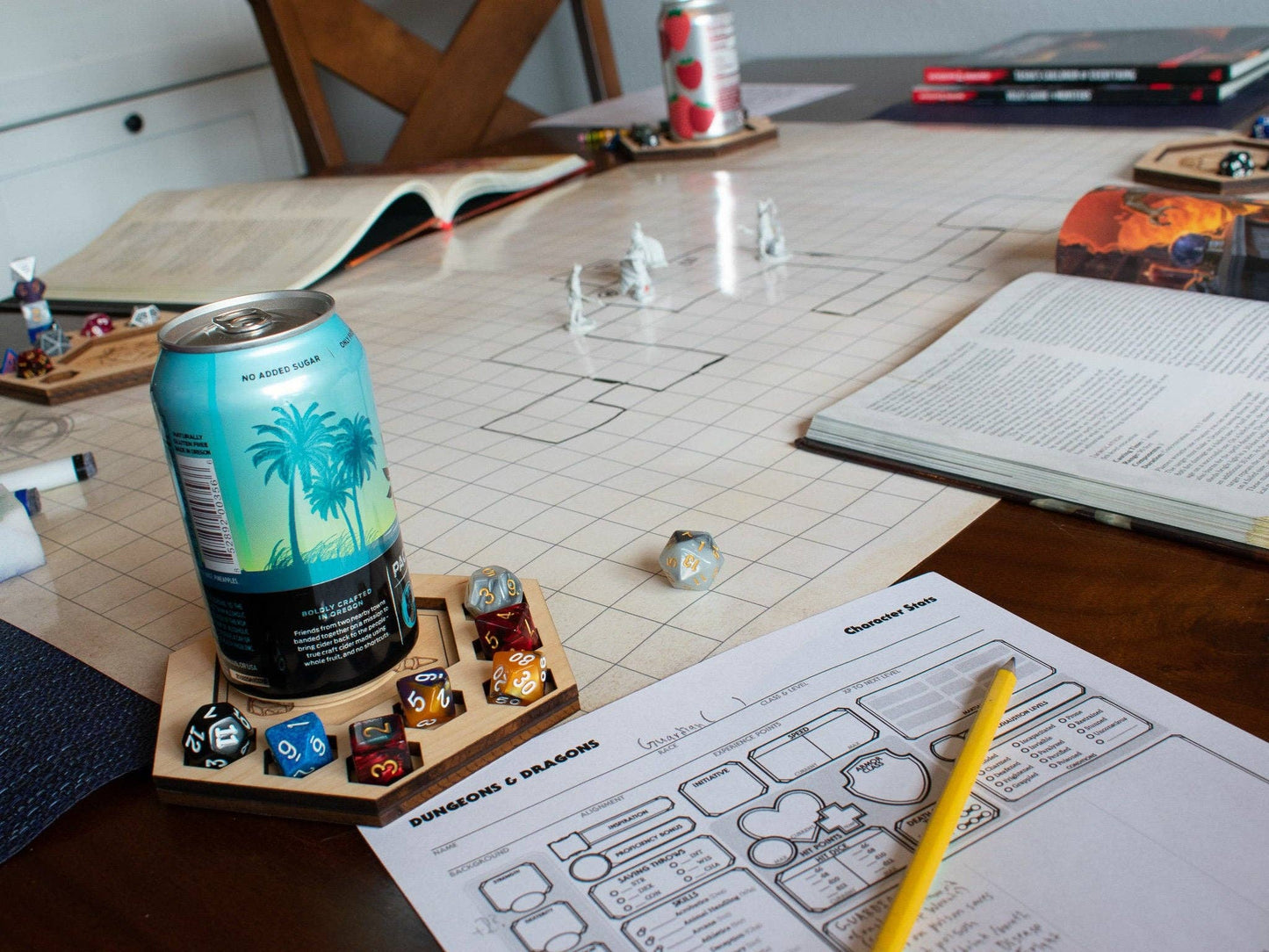 D&D Dice Tray Coasters, Dragon