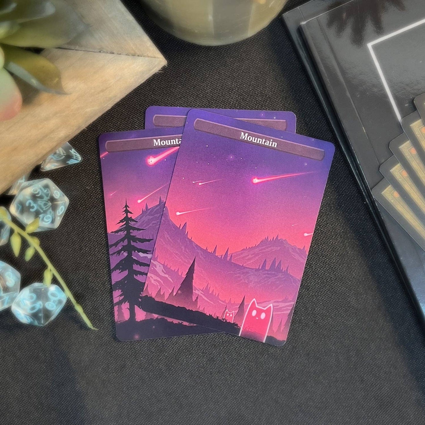 ManaCat Mountain - Land Proxy Set: ManaCat Mountain - One Set (3 cards)