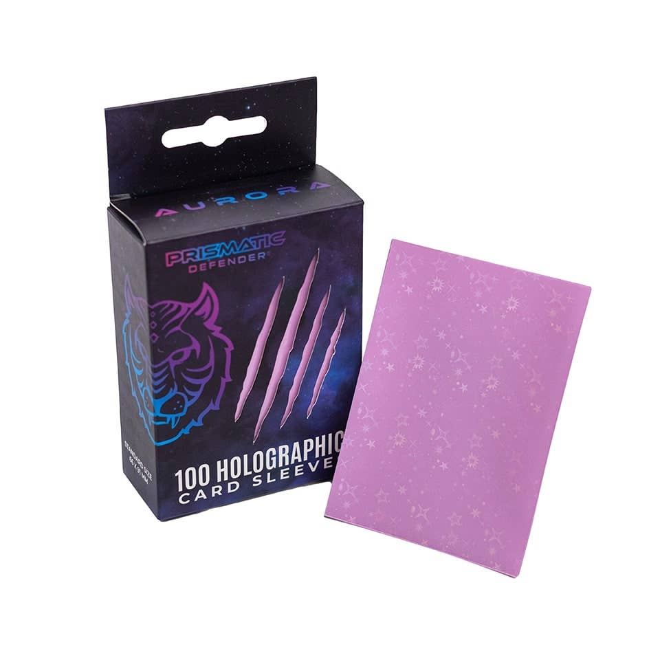 Holographic Card Sleeves - Standard Size - 3 Foil Designs: Black / Oracle