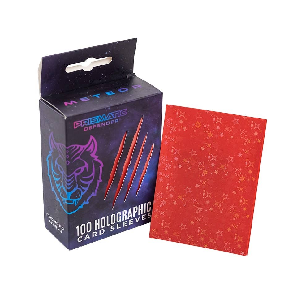 Holographic Card Sleeves - Standard Size - 3 Foil Designs: Orange / Oracle