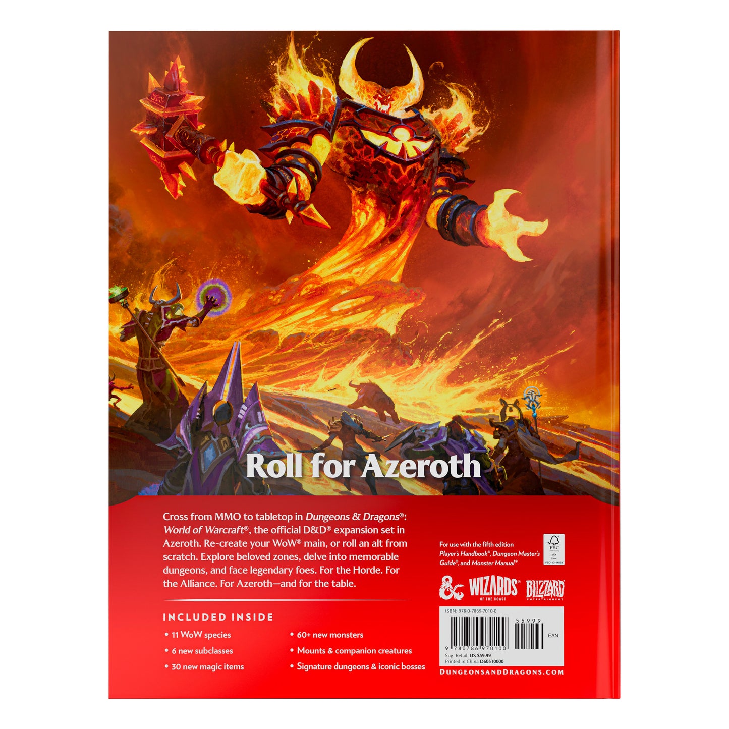 Preorder DND RPG WORLD OF WARCRAFT HARD COVER